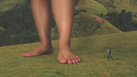 Chica asiática con tatuajes follando en la naturaleza