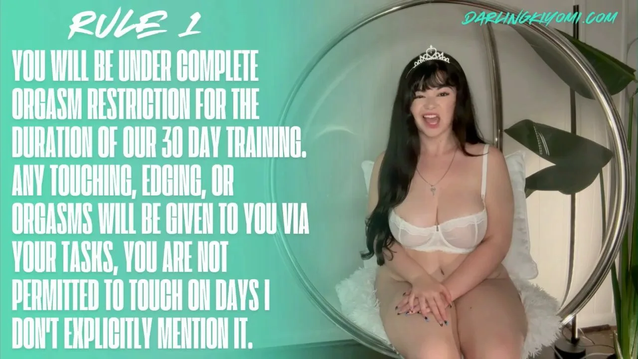 Darling Kiyom – Demütigungs-Sklavin Training 4 Wochen