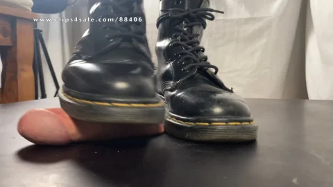 TrampleGirls – Shoejobs & Cockcrush in Black Doc Martens Boots CBT
