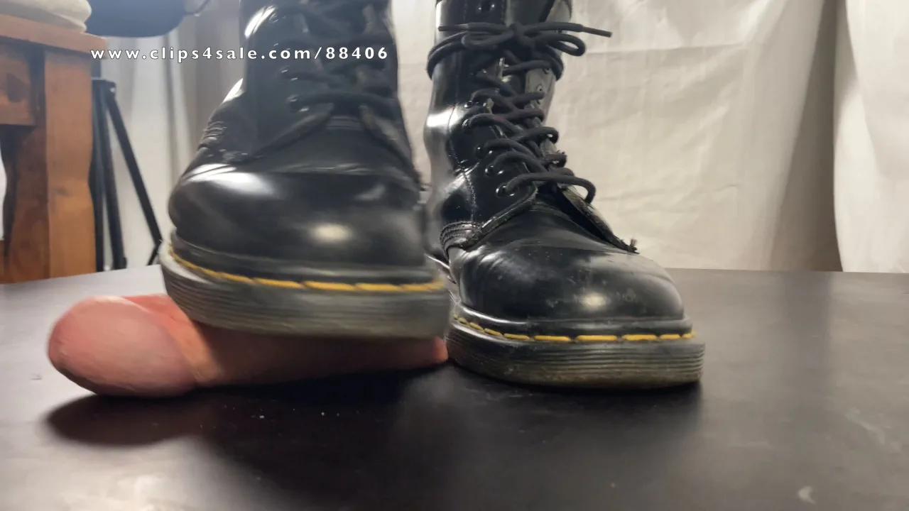 TrampleGirls – Shoejobs & Cockcrush in Black Doc Martens Boots CBT